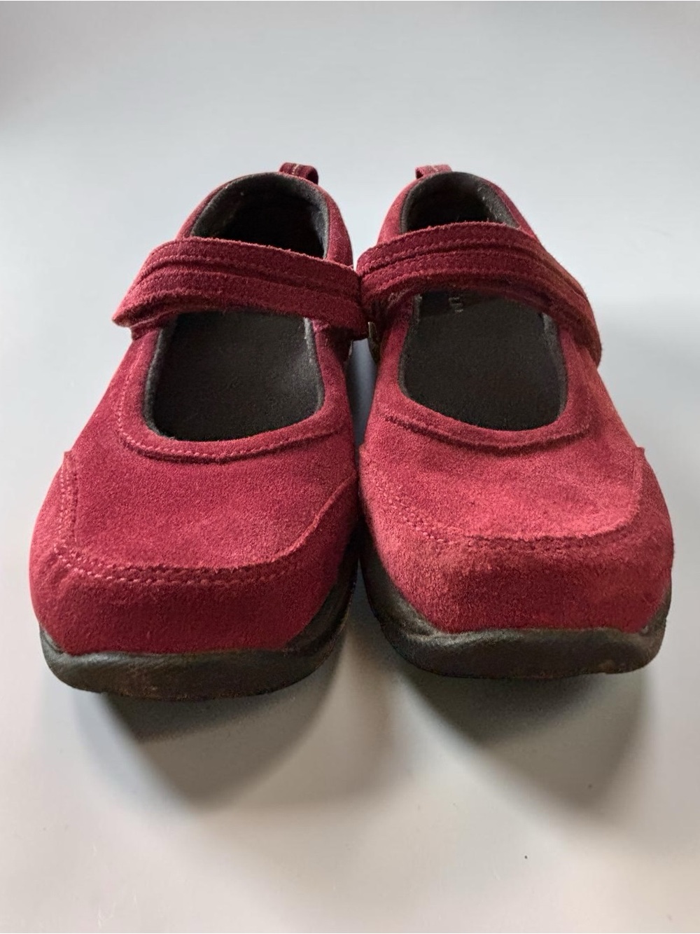 Lands’ End Burgundy Suede Mary Jane Walking Shoes Women’s 7 - Picture 2 of 12